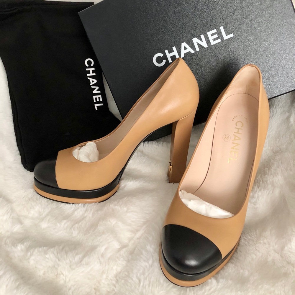 Authentic CHANEL Platform Heels BRAND NEW IN BOX
